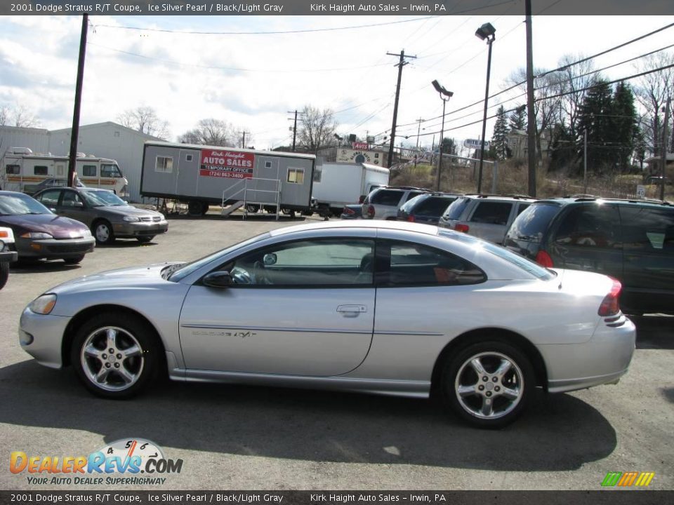 2001 Dodge Stratus R/T Coupe Ice Silver Pearl / Black/Light Gray Photo #8