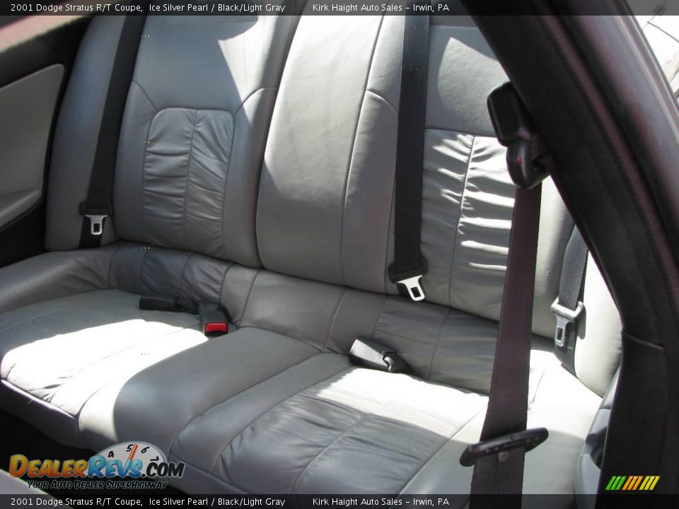 2001 Dodge Stratus R/T Coupe Ice Silver Pearl / Black/Light Gray Photo #14