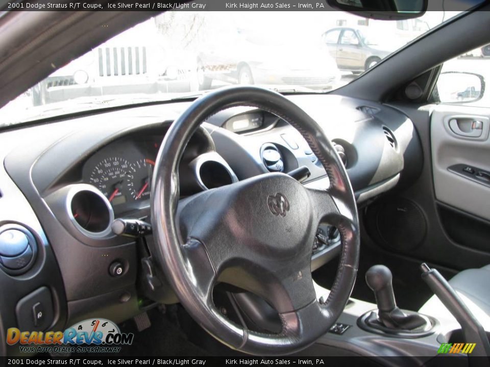 2001 Dodge Stratus R/T Coupe Ice Silver Pearl / Black/Light Gray Photo #15