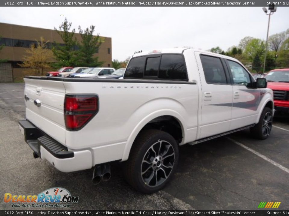 White Platinum Metallic Tri-Coat 2012 Ford F150 Harley-Davidson SuperCrew 4x4 Photo #2