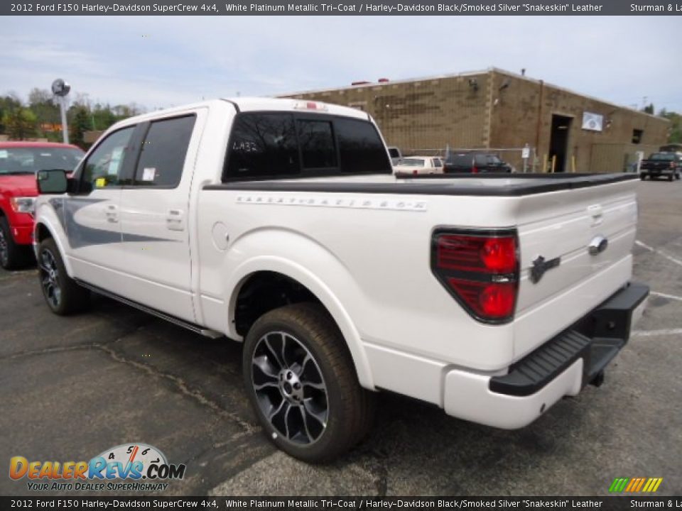 2012 Ford F150 Harley-Davidson SuperCrew 4x4 White Platinum Metallic Tri-Coat / Harley-Davidson Black/Smoked Silver 