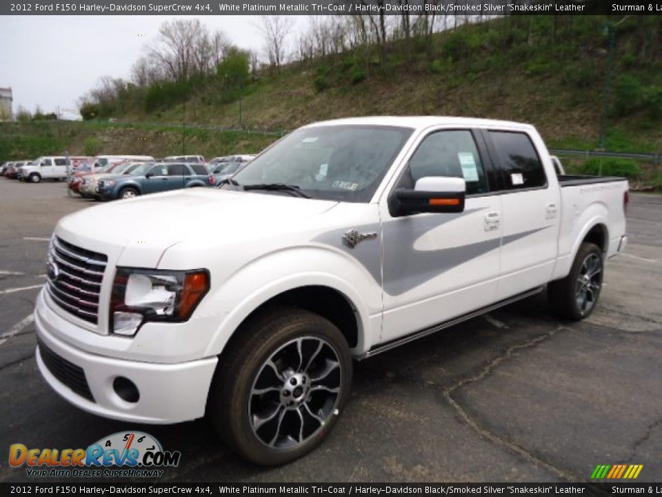 White Platinum Metallic Tri-Coat 2012 Ford F150 Harley-Davidson SuperCrew 4x4 Photo #5