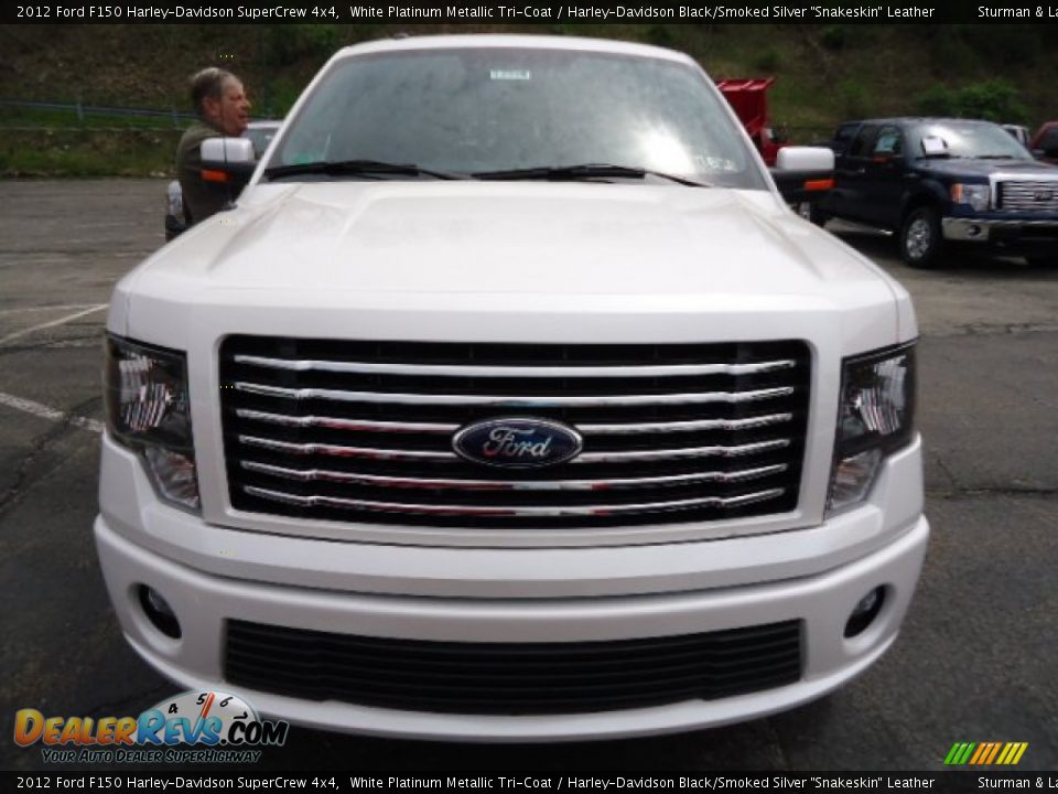 2012 Ford F150 Harley-Davidson SuperCrew 4x4 White Platinum Metallic Tri-Coat / Harley-Davidson Black/Smoked Silver 