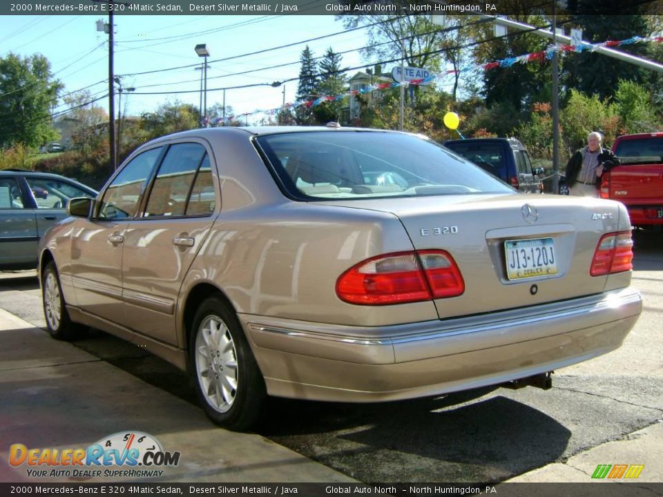 2000 Mercedes-Benz E 320 4Matic Sedan Desert Silver Metallic / Java Photo #2