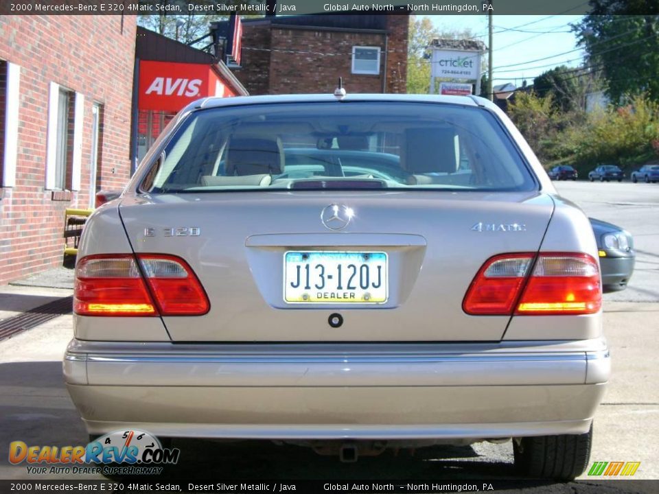 2000 Mercedes-Benz E 320 4Matic Sedan Desert Silver Metallic / Java Photo #3
