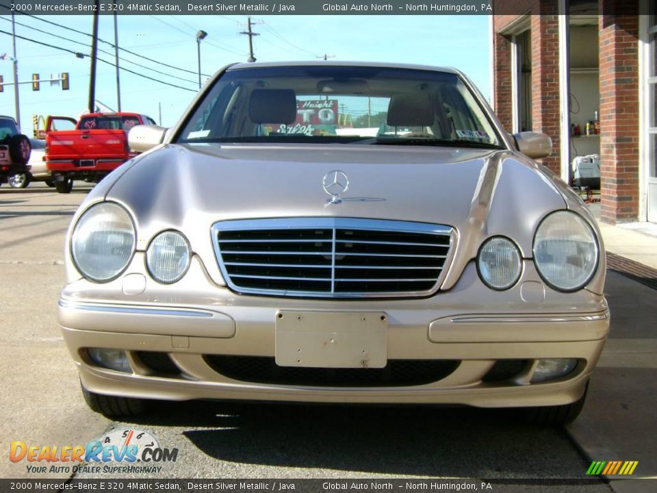 2000 Mercedes-Benz E 320 4Matic Sedan Desert Silver Metallic / Java Photo #7