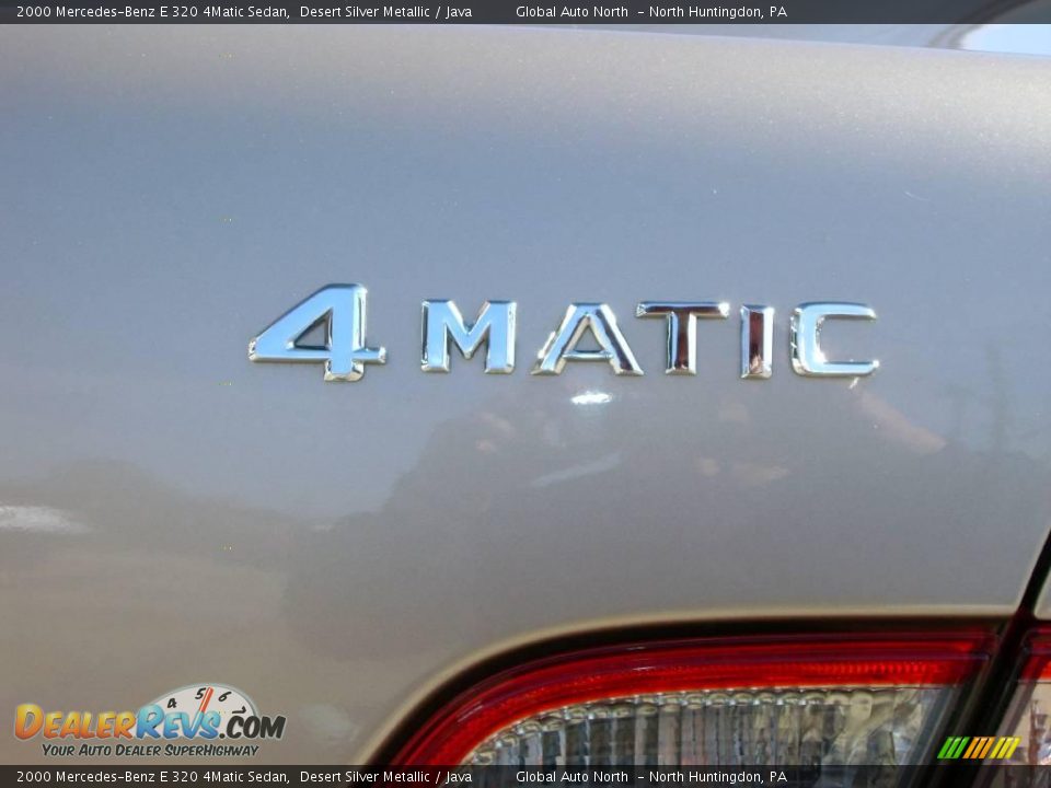 2000 Mercedes-Benz E 320 4Matic Sedan Desert Silver Metallic / Java Photo #9