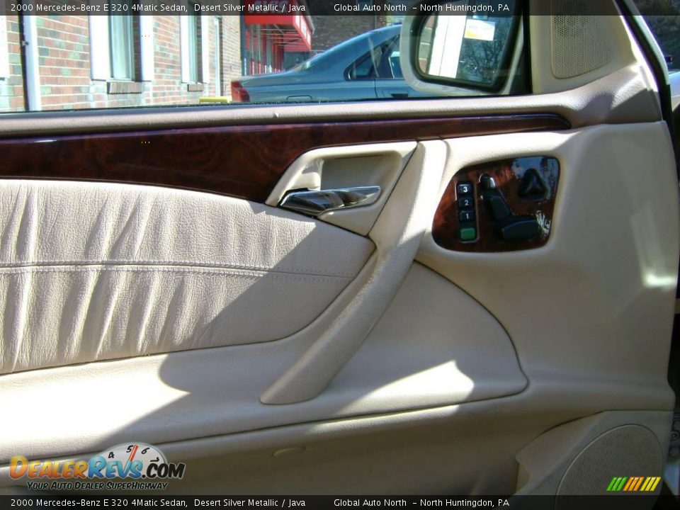 2000 Mercedes-Benz E 320 4Matic Sedan Desert Silver Metallic / Java Photo #14