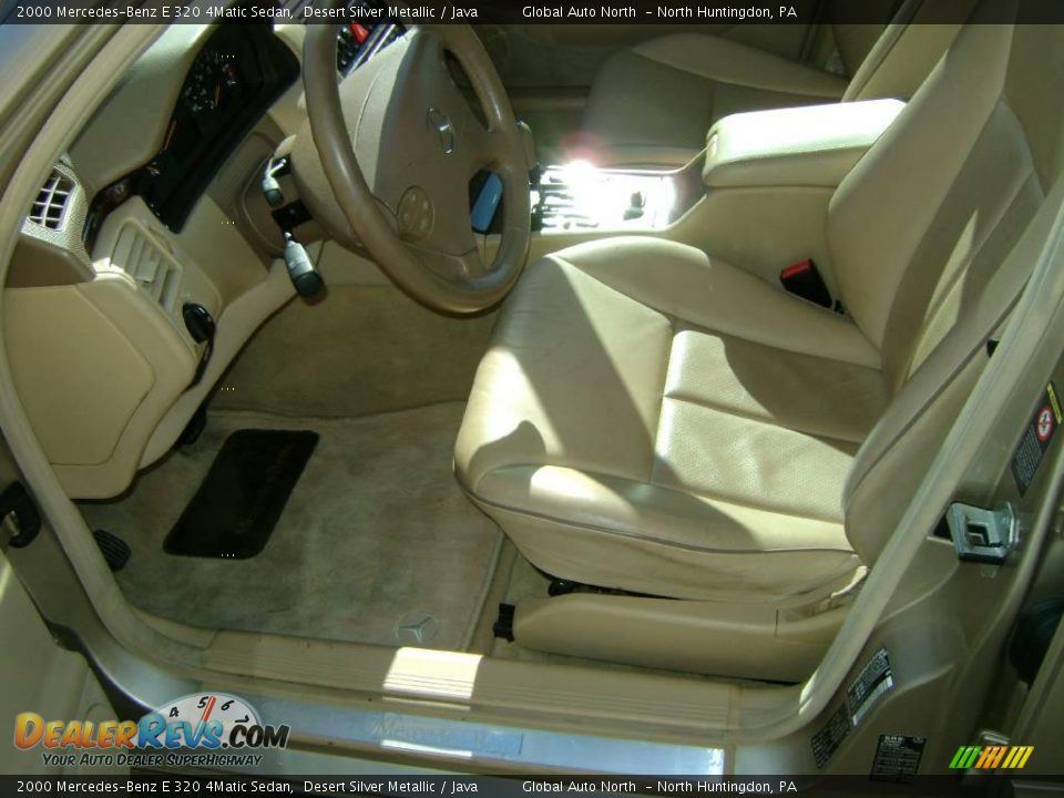 2000 Mercedes-Benz E 320 4Matic Sedan Desert Silver Metallic / Java Photo #15