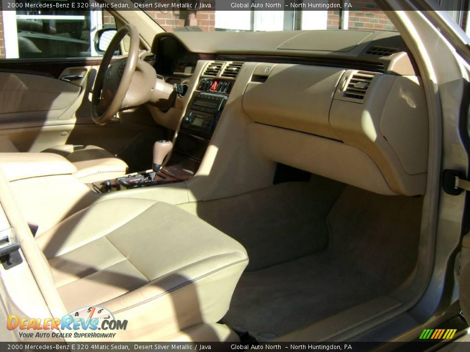 2000 Mercedes-Benz E 320 4Matic Sedan Desert Silver Metallic / Java Photo #25