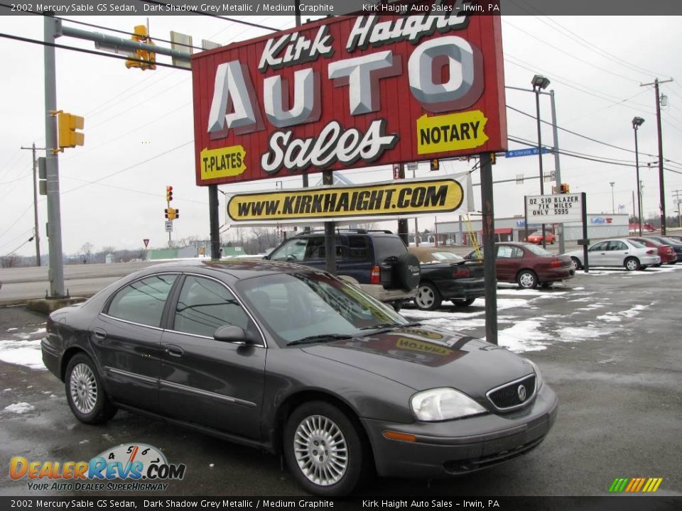2002 Mercury Sable GS Sedan Dark Shadow Grey Metallic / Medium Graphite Photo #1
