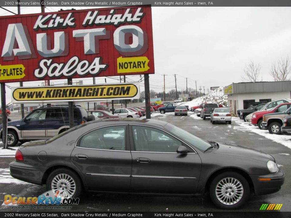 2002 Mercury Sable GS Sedan Dark Shadow Grey Metallic / Medium Graphite Photo #2