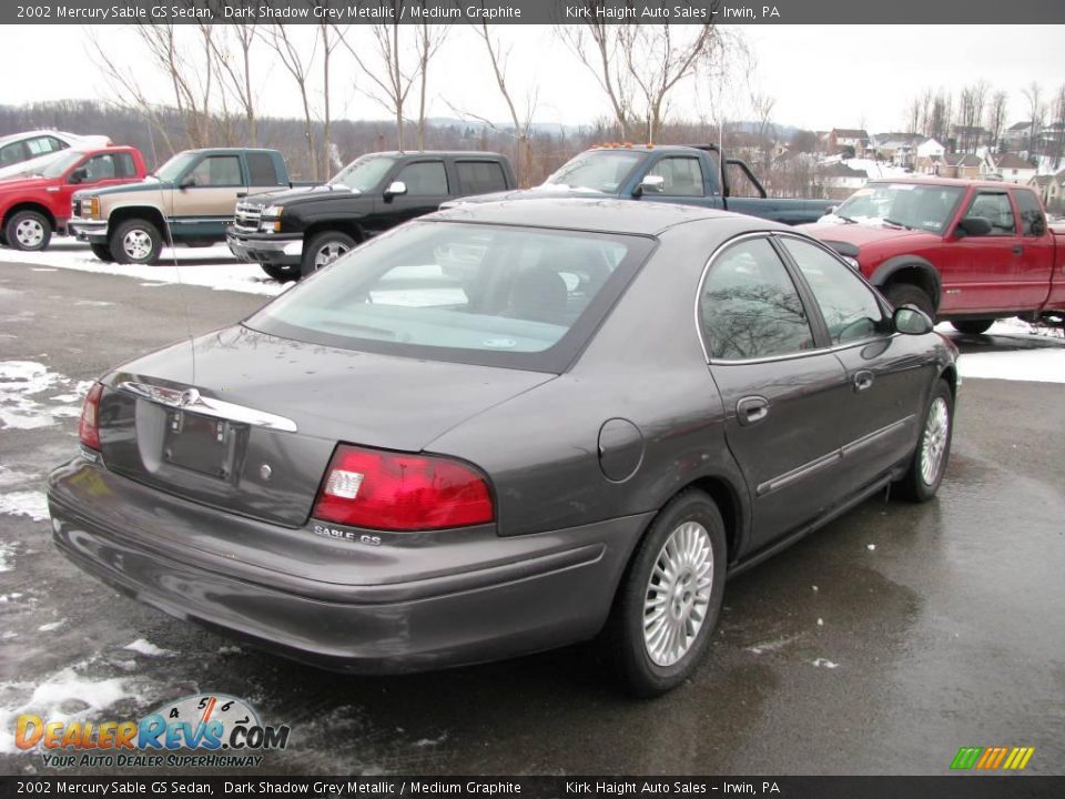 2002 Mercury Sable GS Sedan Dark Shadow Grey Metallic / Medium Graphite Photo #3