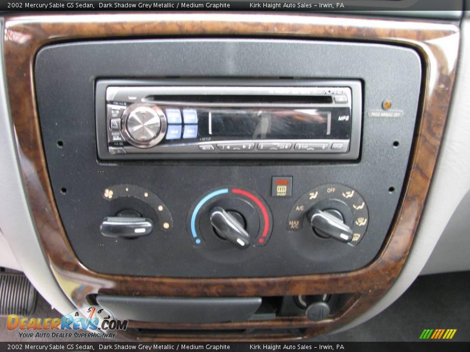 2002 Mercury Sable GS Sedan Dark Shadow Grey Metallic / Medium Graphite Photo #12