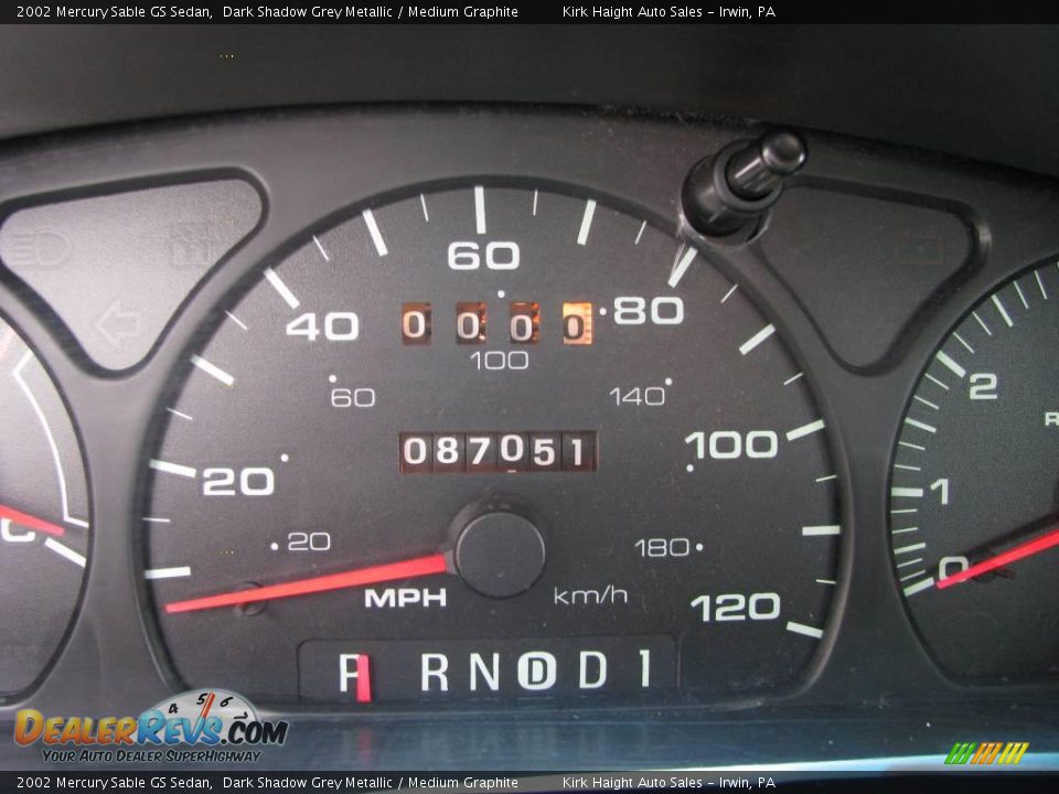 2002 Mercury Sable GS Sedan Dark Shadow Grey Metallic / Medium Graphite Photo #20