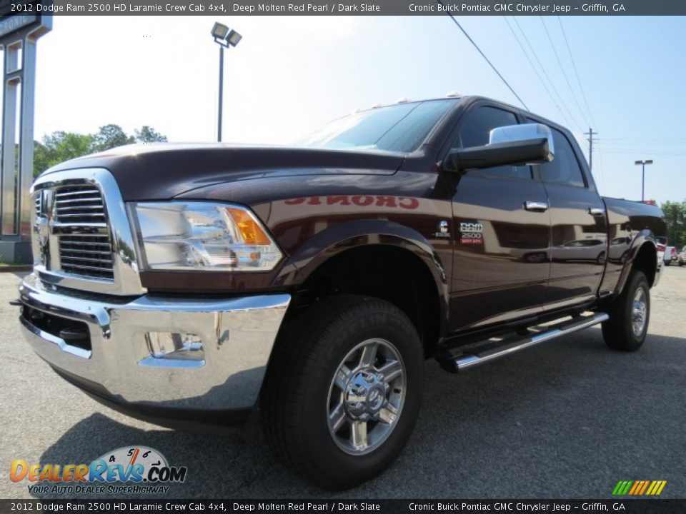 2012 Dodge Ram 2500 HD Laramie Crew Cab 4x4 Deep Molten Red Pearl / Dark Slate Photo #3