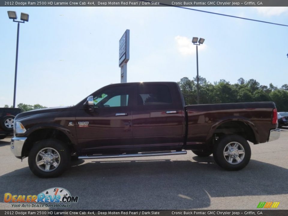 2012 Dodge Ram 2500 HD Laramie Crew Cab 4x4 Deep Molten Red Pearl / Dark Slate Photo #4