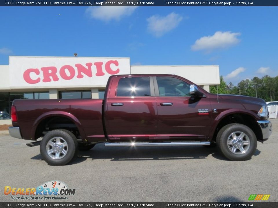 2012 Dodge Ram 2500 HD Laramie Crew Cab 4x4 Deep Molten Red Pearl / Dark Slate Photo #8