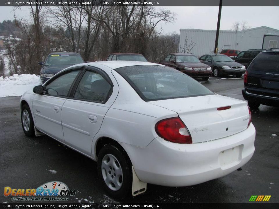 2000 Plymouth Neon Highline Bright White / Agate Photo #7