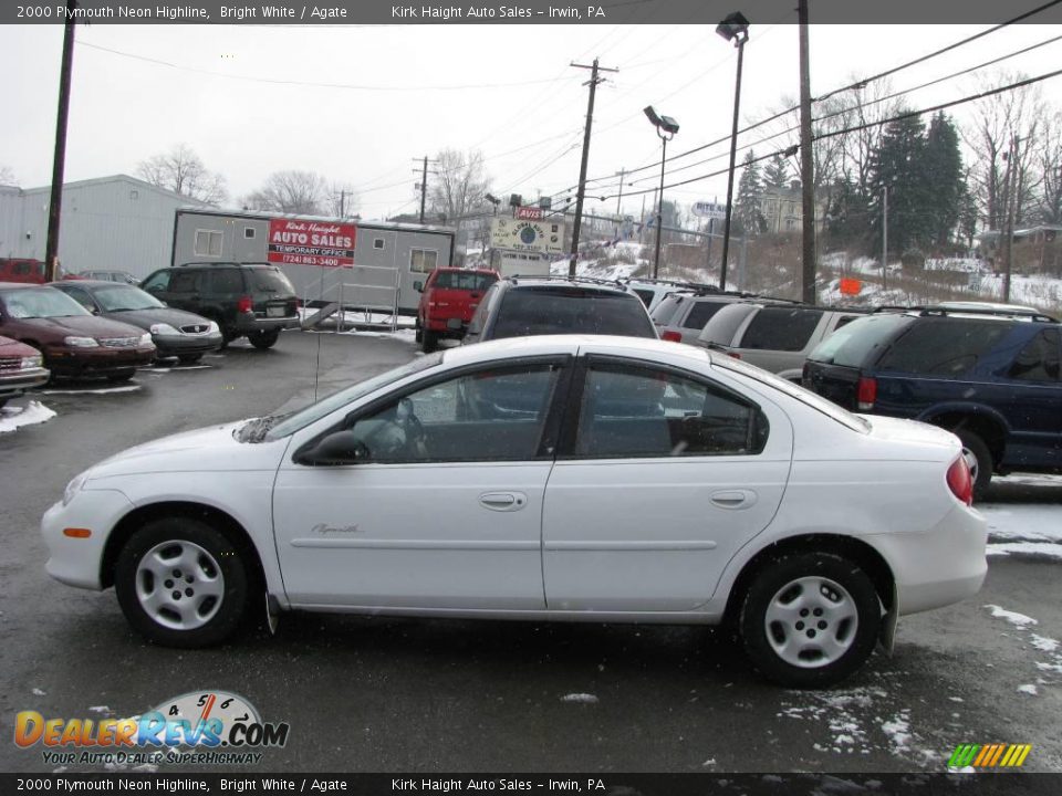 2000 Plymouth Neon Highline Bright White / Agate Photo #8