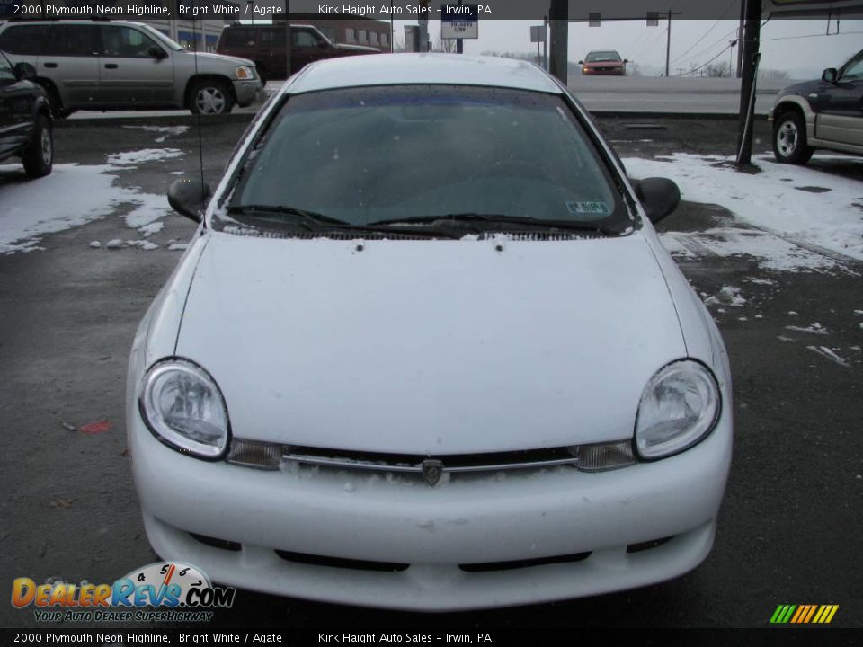 2000 Plymouth Neon Highline Bright White / Agate Photo #10