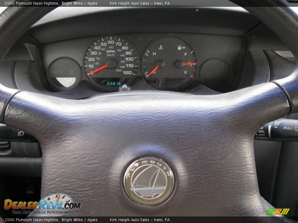 2000 Plymouth Neon Highline Bright White / Agate Photo #16