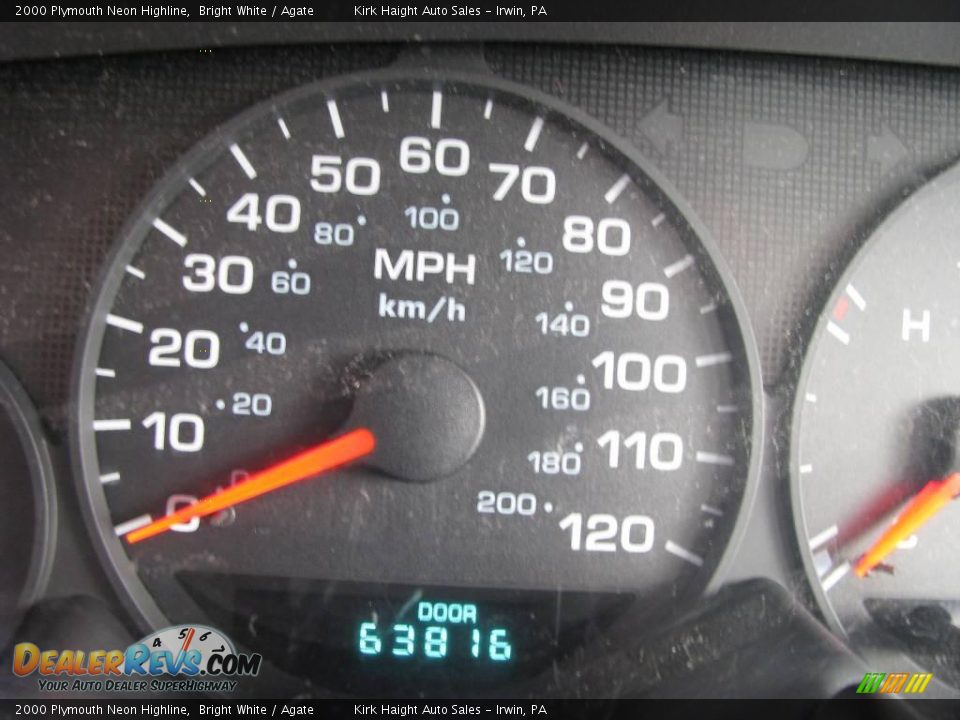 2000 Plymouth Neon Highline Bright White / Agate Photo #20