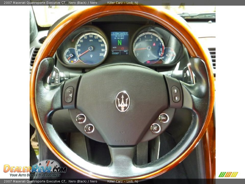 2007 Maserati Quattroporte Executive GT Steering Wheel Photo #18