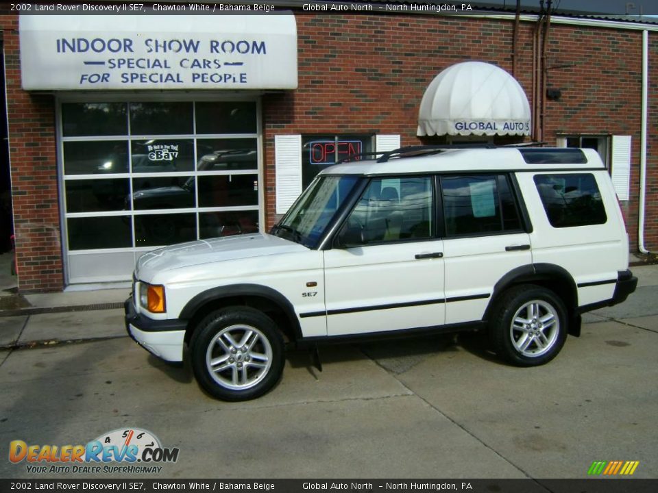 2002 Land Rover Discovery II SE7 Chawton White / Bahama Beige Photo #2