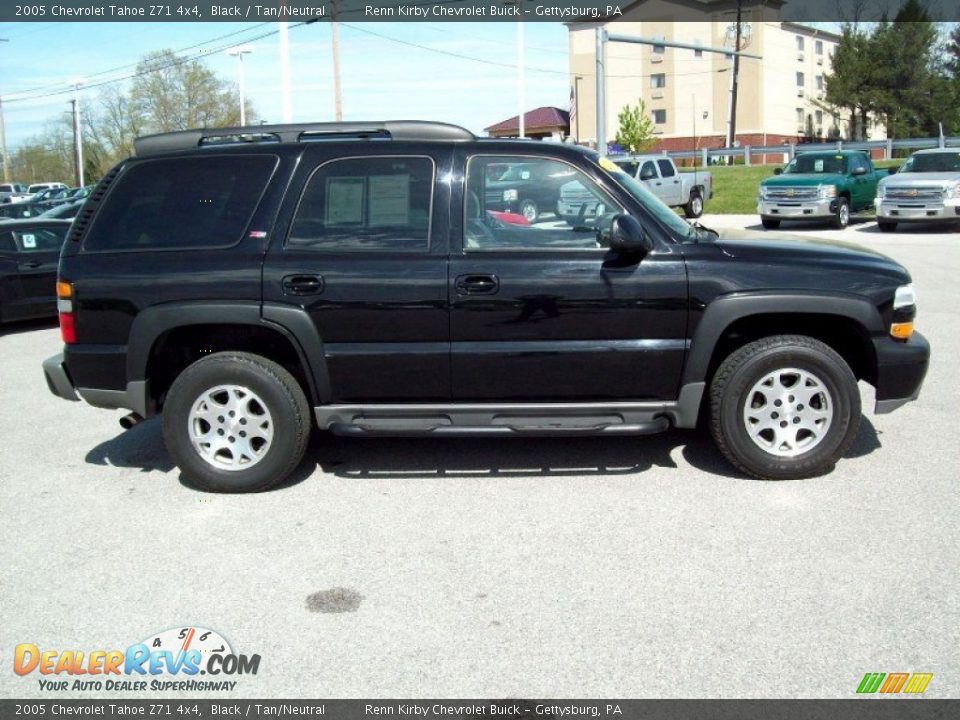 2005 Chevrolet Tahoe Z71 4x4 Black / Tan/Neutral Photo #3