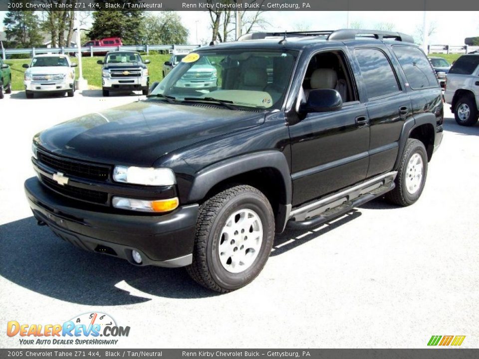 2005 Chevrolet Tahoe Z71 4x4 Black / Tan/Neutral Photo #10