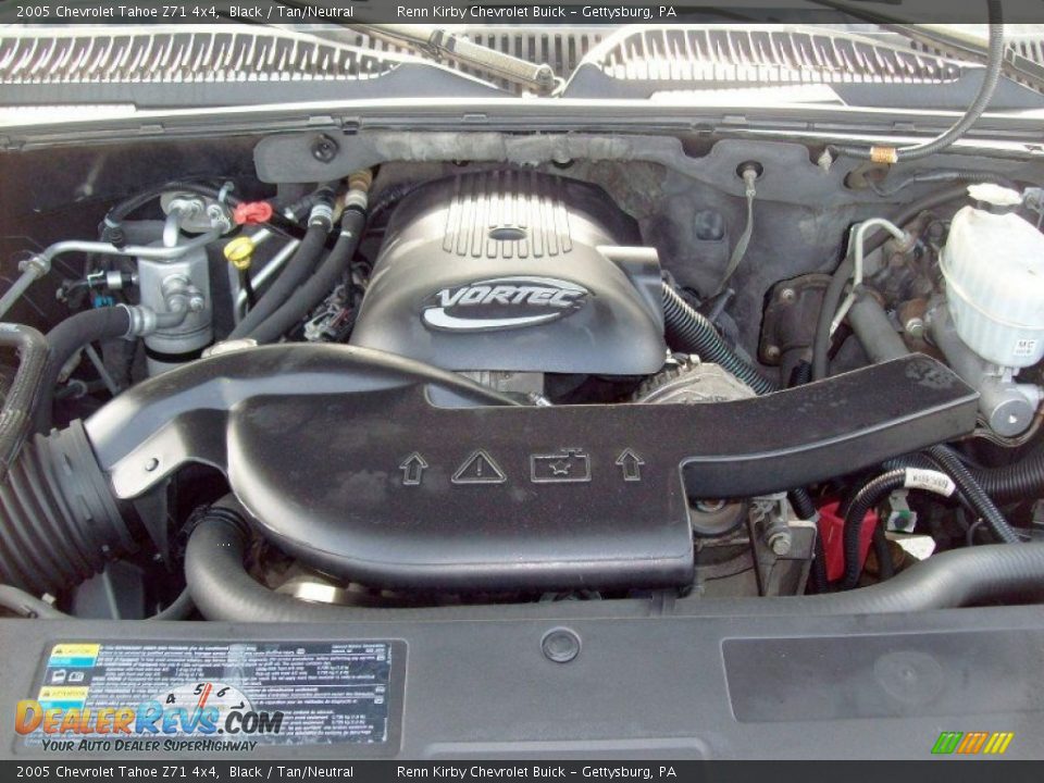 2005 Chevrolet Tahoe Z71 4x4 Black / Tan/Neutral Photo #16