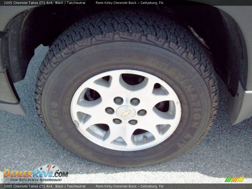 2005 Chevrolet Tahoe Z71 4x4 Black / Tan/Neutral Photo #17