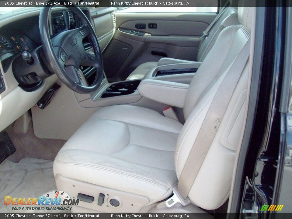 2005 Chevrolet Tahoe Z71 4x4 Black / Tan/Neutral Photo #18