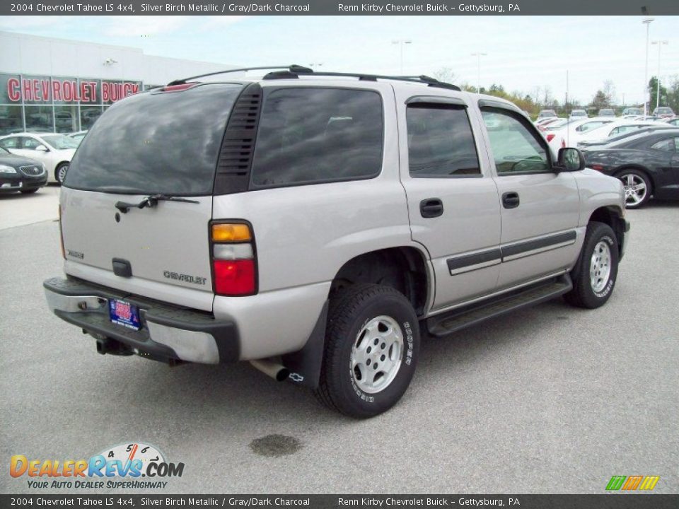 2004 Chevrolet Tahoe LS 4x4 Silver Birch Metallic / Gray/Dark Charcoal Photo #10