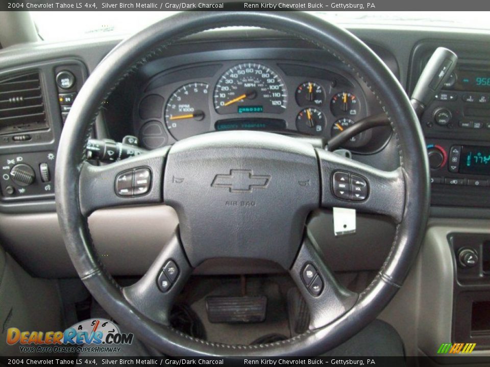 2004 Chevrolet Tahoe LS 4x4 Silver Birch Metallic / Gray/Dark Charcoal Photo #24
