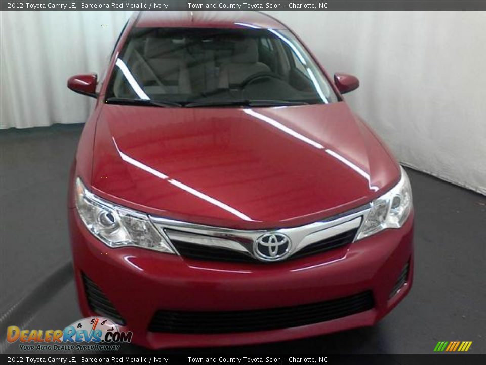 2012 Toyota Camry LE Barcelona Red Metallic / Ivory Photo #2