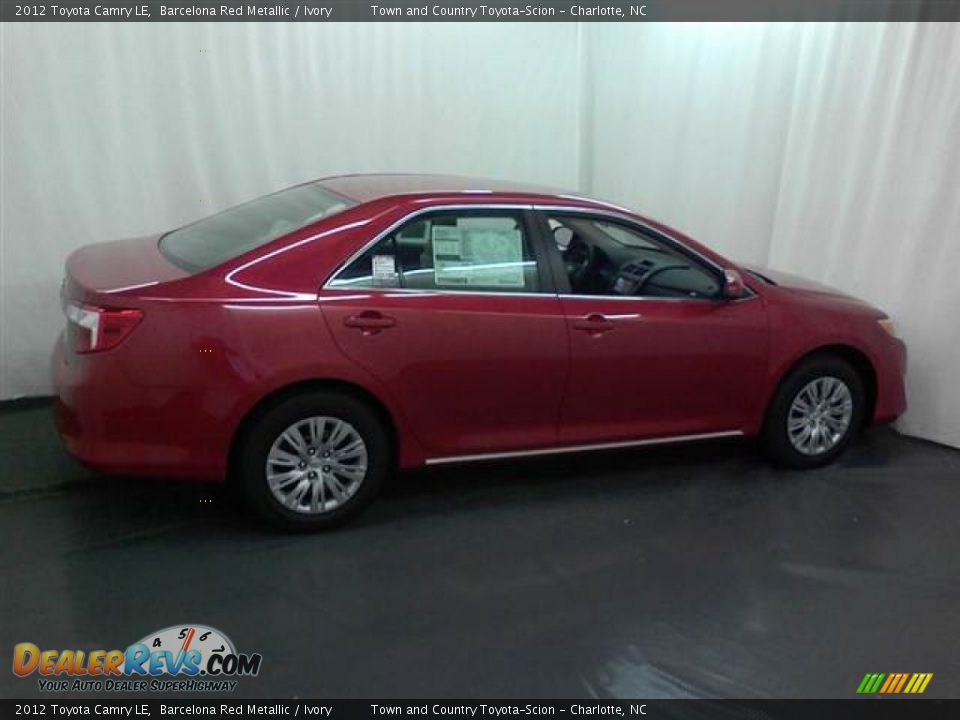 2012 Toyota Camry LE Barcelona Red Metallic / Ivory Photo #4