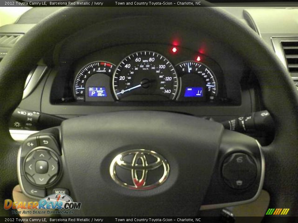 2012 Toyota Camry LE Barcelona Red Metallic / Ivory Photo #8