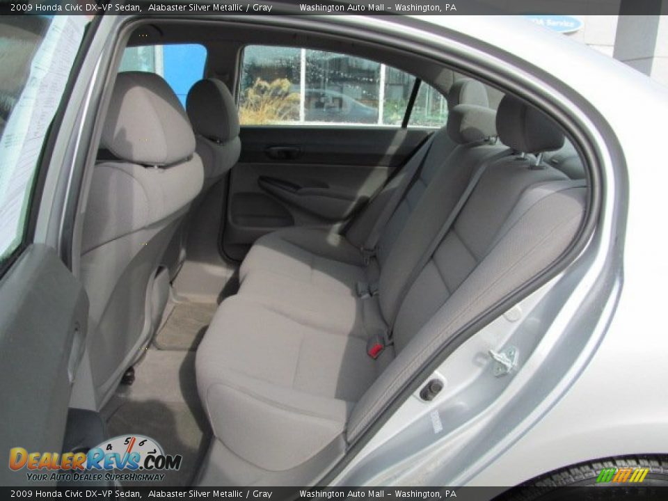 2009 Honda Civic DX-VP Sedan Alabaster Silver Metallic / Gray Photo #18