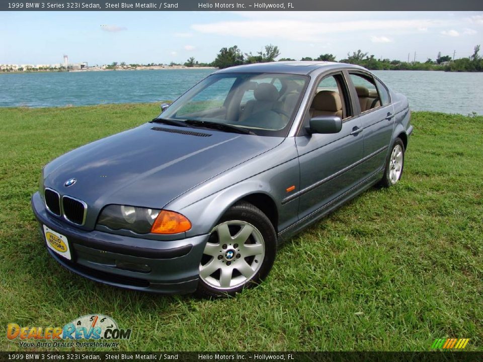 1999 BMW 3 Series 323i Sedan Steel Blue Metallic / Sand Photo #2