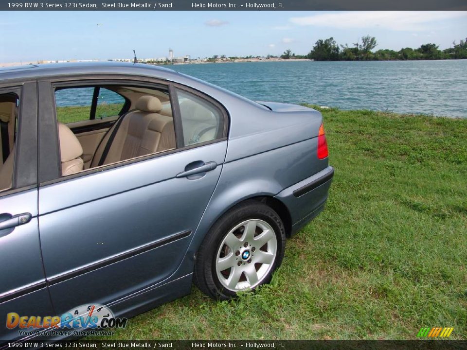 1999 BMW 3 Series 323i Sedan Steel Blue Metallic / Sand Photo #3