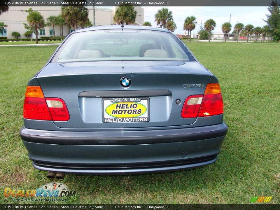 1999 BMW 3 Series 323i Sedan Steel Blue Metallic / Sand Photo #4