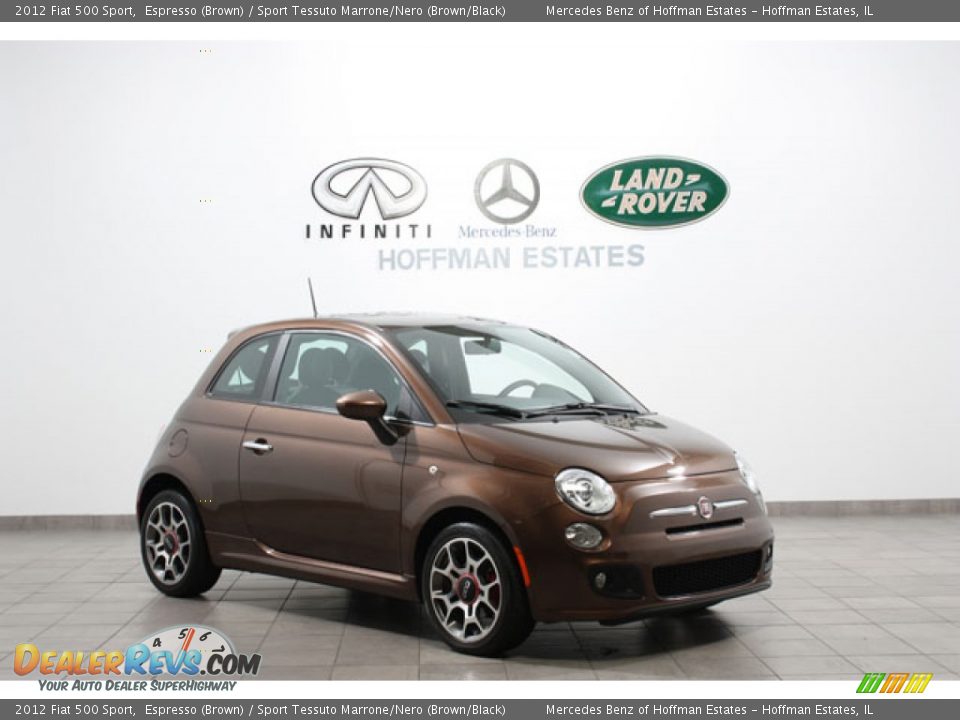 2012 Fiat 500 Sport Espresso (Brown) / Sport Tessuto Marrone/Nero (Brown/Black) Photo #1