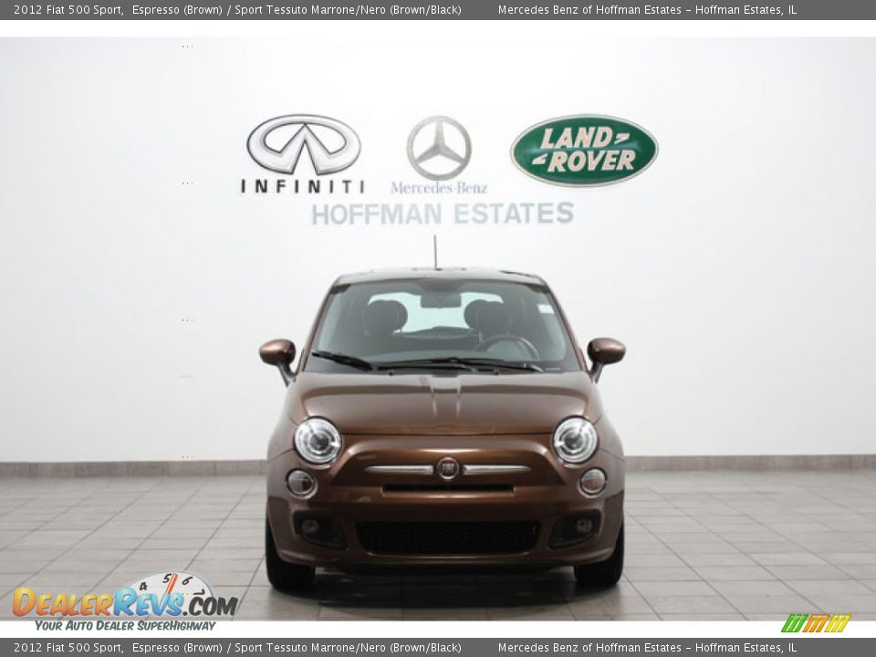 2012 Fiat 500 Sport Espresso (Brown) / Sport Tessuto Marrone/Nero (Brown/Black) Photo #3