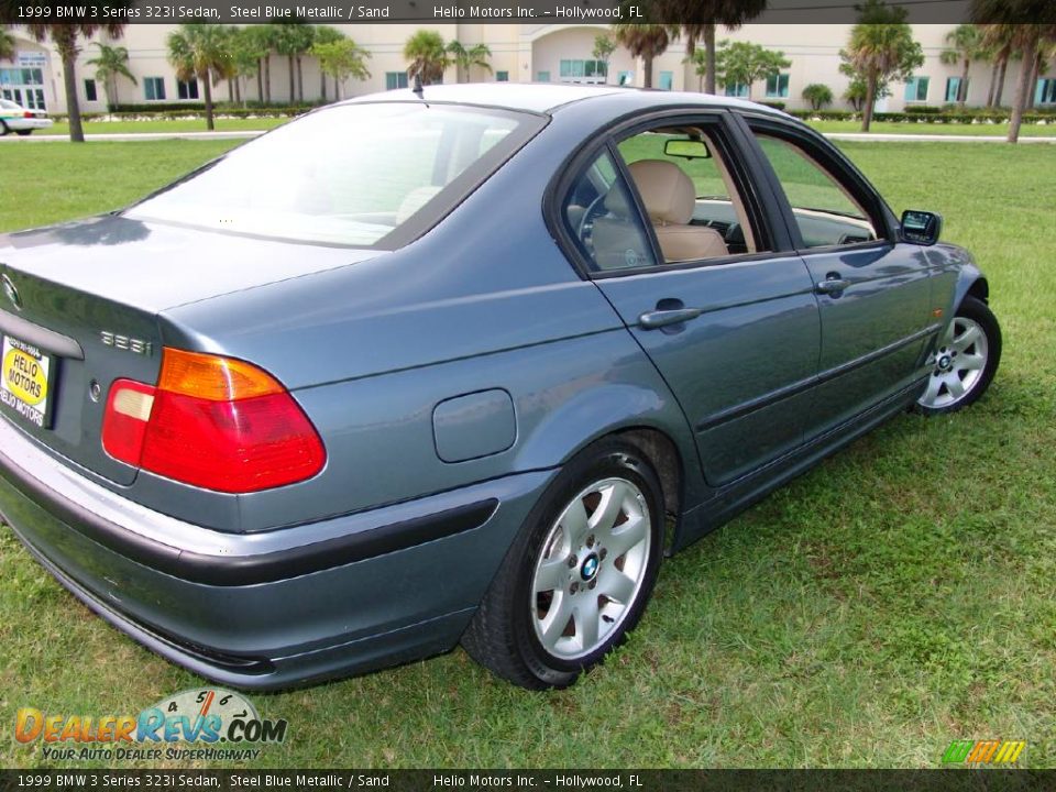 1999 BMW 3 Series 323i Sedan Steel Blue Metallic / Sand Photo #5