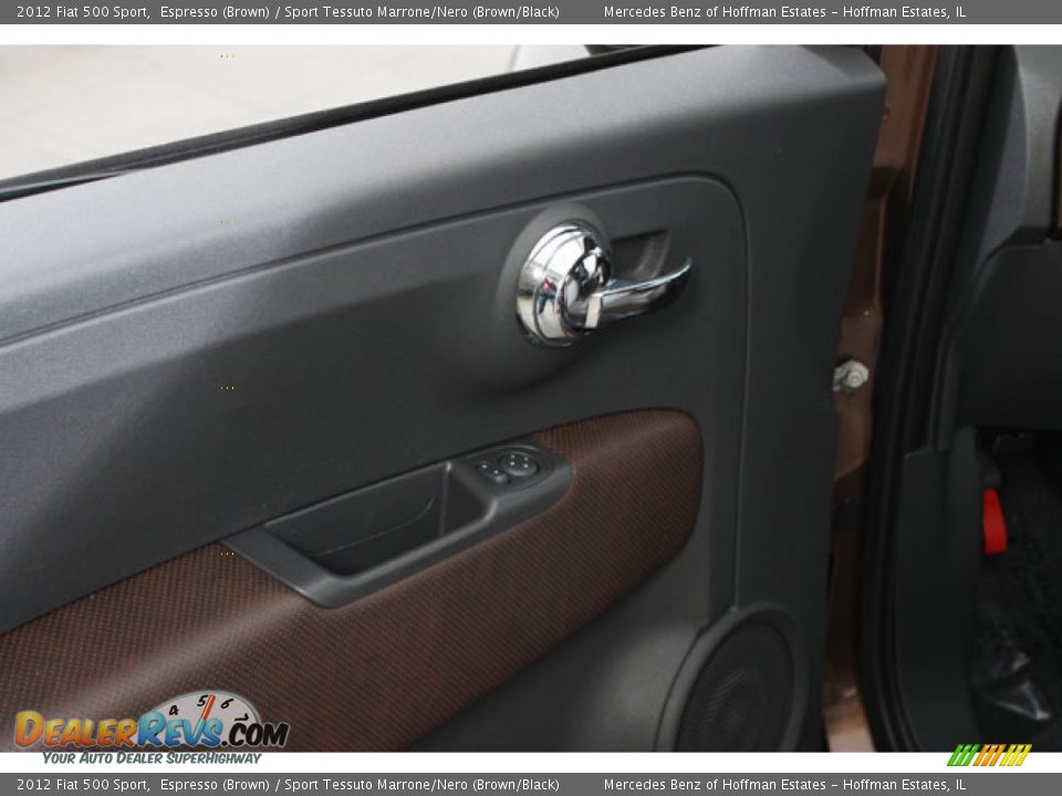 2012 Fiat 500 Sport Espresso (Brown) / Sport Tessuto Marrone/Nero (Brown/Black) Photo #15