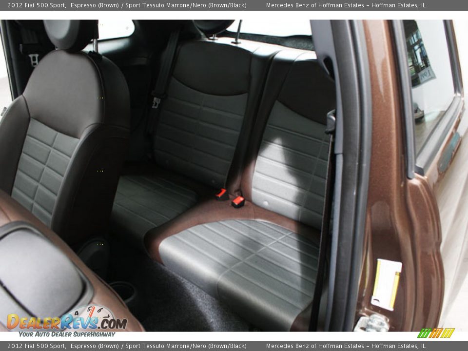 2012 Fiat 500 Sport Espresso (Brown) / Sport Tessuto Marrone/Nero (Brown/Black) Photo #17