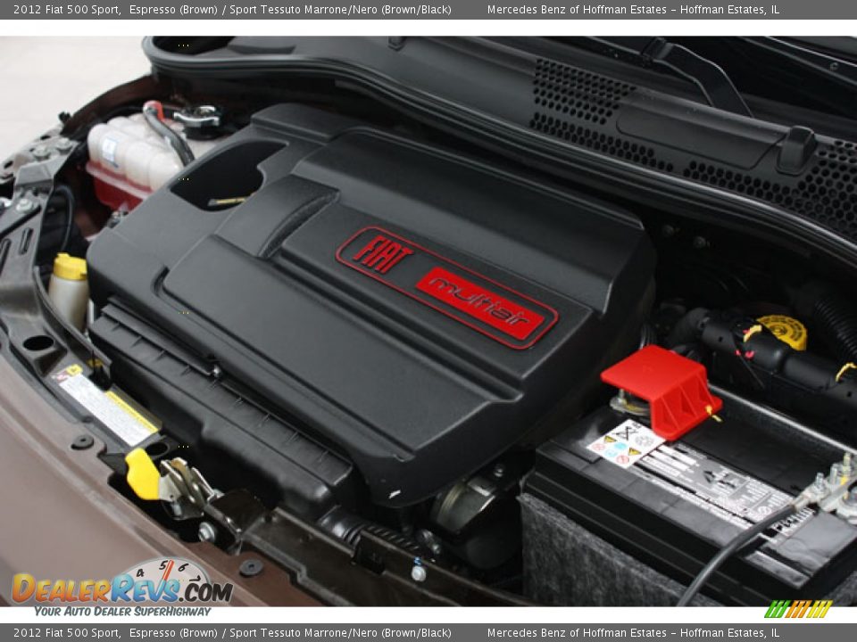 2012 Fiat 500 Sport Espresso (Brown) / Sport Tessuto Marrone/Nero (Brown/Black) Photo #20