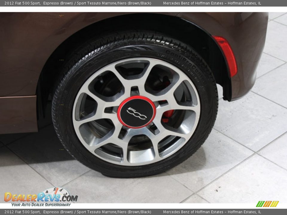 2012 Fiat 500 Sport Espresso (Brown) / Sport Tessuto Marrone/Nero (Brown/Black) Photo #25